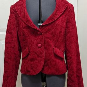 👍 NINE WEST & Co Women's Red Jacket/Blazer Size 12 Evening Wear .